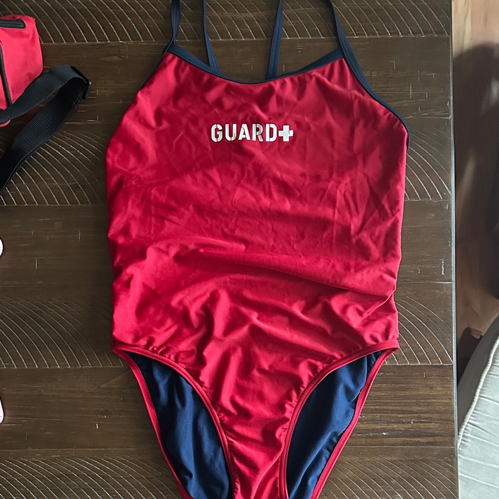 Women's Red One Piece Swimsuit